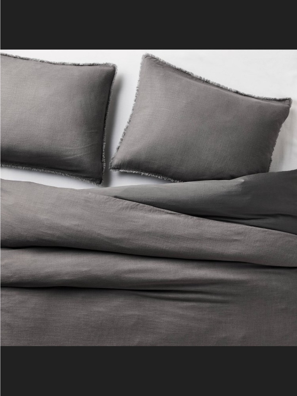 Casaluna Dark Gray Duvet Cover Set